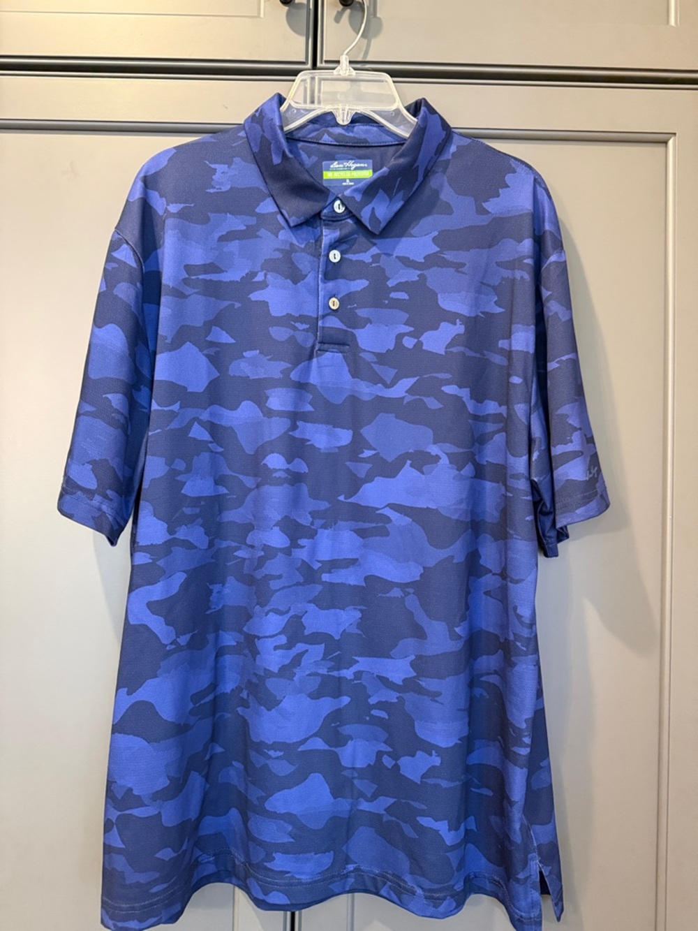 Men's Ben Hogan Blue Camo Polo Shirt